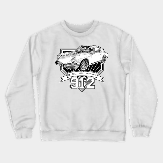 912 1.6L Flat Four Crewneck Sweatshirt by CoolCarVideos